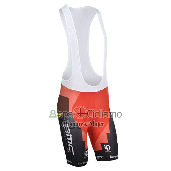 Bmc Ropa Ciclismo Culotte Corto 2014 Mangas Cortas Rojo y Negro
